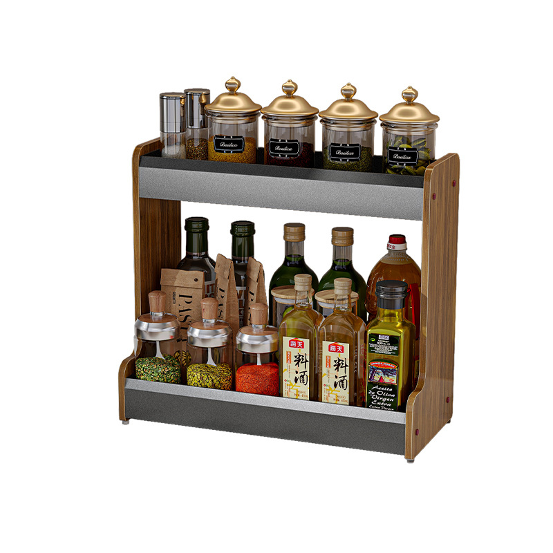 Double layer kitchen spice rack 12
