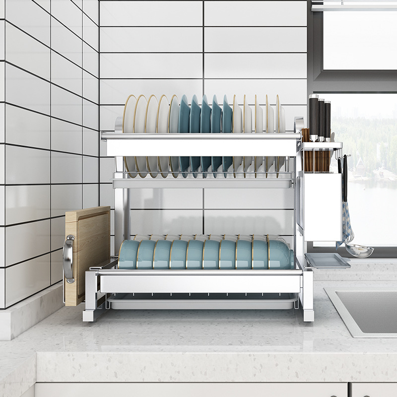 Drain rack for hanging dishes and chopsticks 48