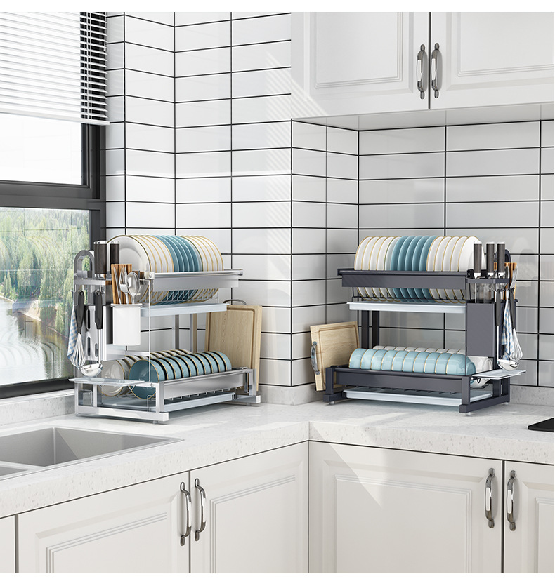 Drain rack for hanging dishes and chopsticks 47