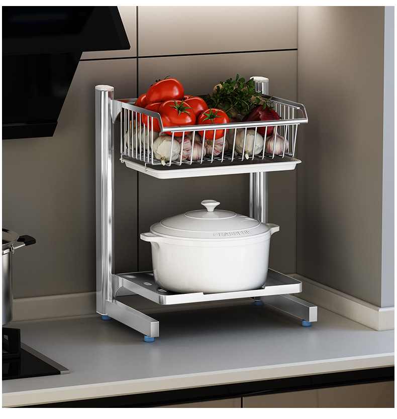 Kitchen pot and fruit storage rack 57 01