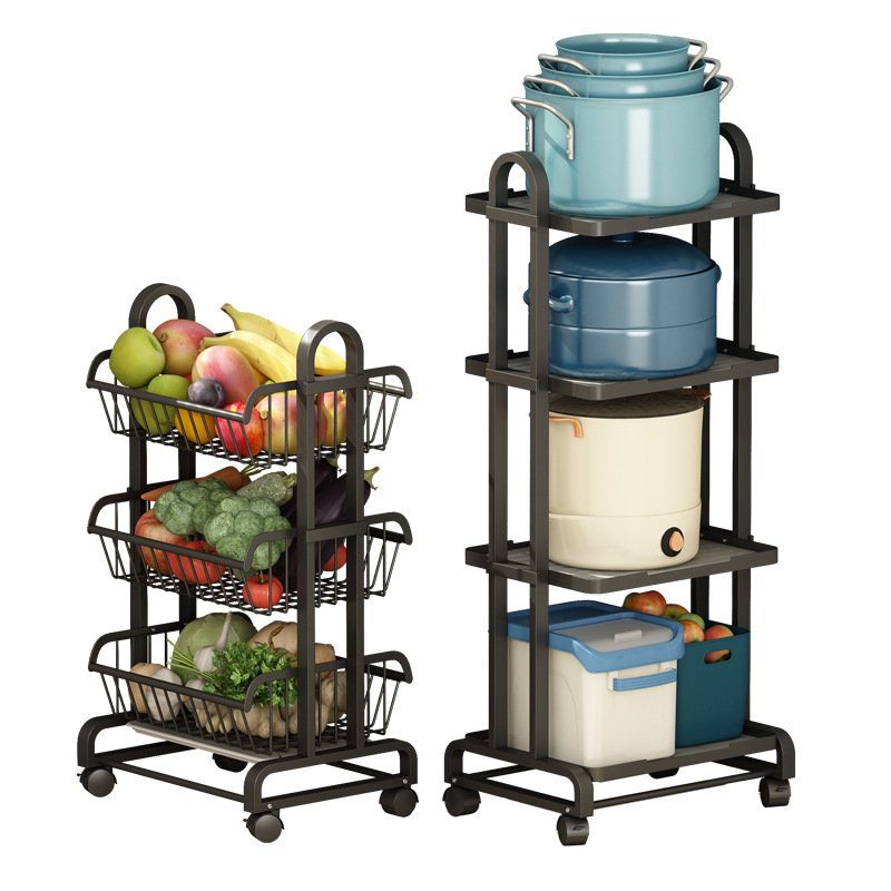 Kitchen rack floor snack storage basket storage rack 40 01