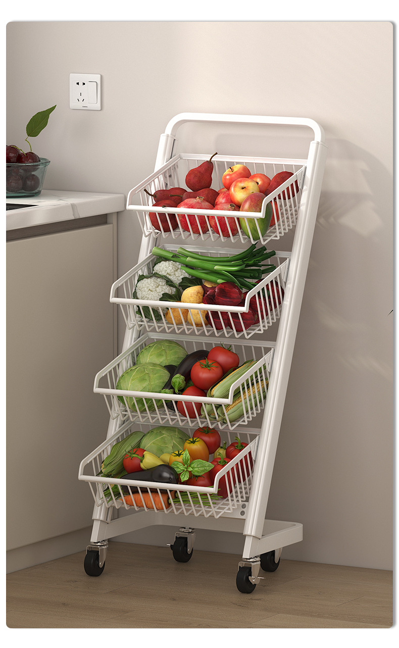 Multi-layer floor-standing fruit storage rack 32 01