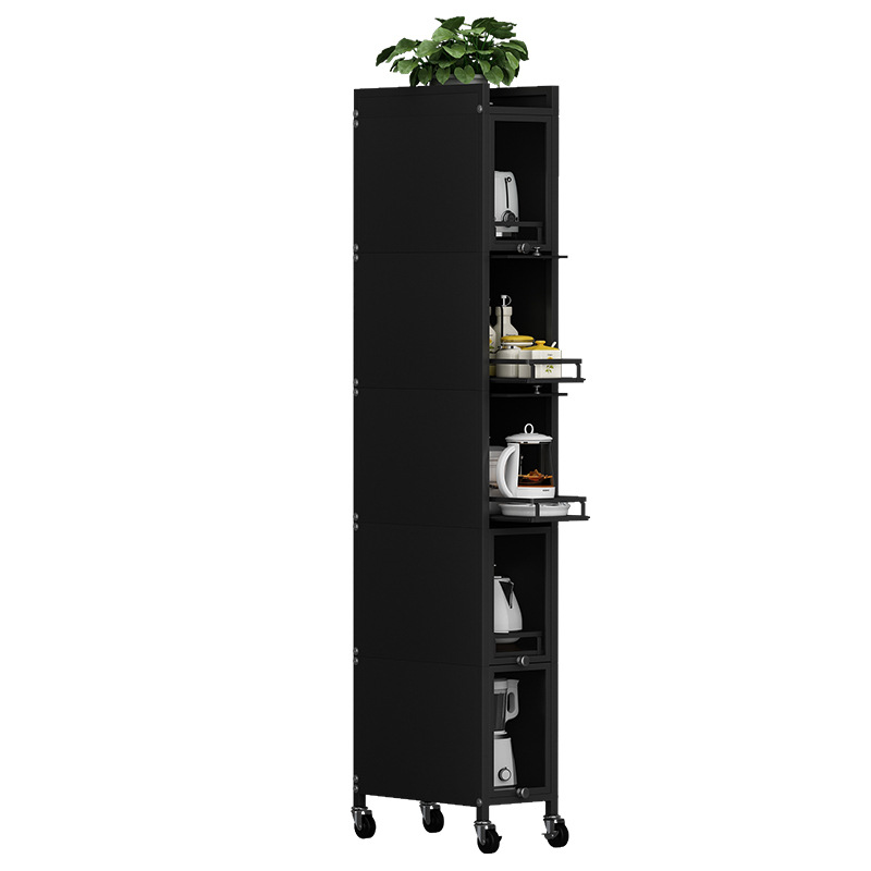 Pull-out storage rack floor-standing multi-layer side cabinet 28 01