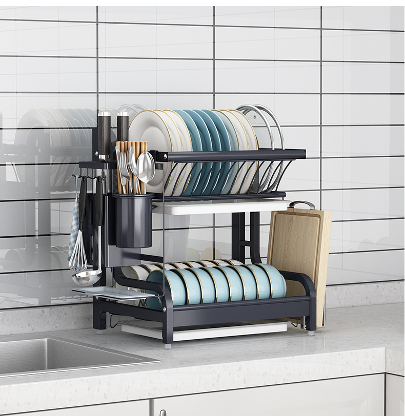 Stainless steel kitchen bowl rack drain rack drain cupboard 50 01