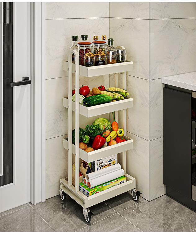 Storage rack trolley for fruit storage basket 26 02