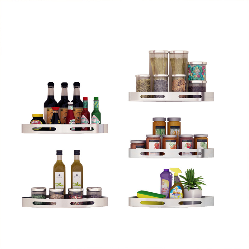 Triangle rack corner wall mounted storage rack 9 01
